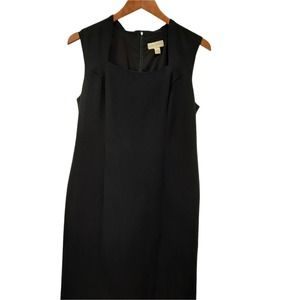 NWOT Black Sleeveless Midi Dress Size 8